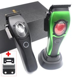 Trimmers Professional Hair Clipper Hair Cutting Machine Electric Men's Trimmer with Seat Charger 8000RPM DLC Coated Blades New Model