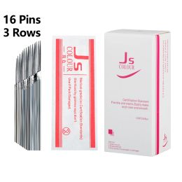 Machine 100pcs 3 Rows Needles Manual Pen Blades 16 pins Microblading Permanent Makeup Eyebrow Tattoo 3D Embroidery