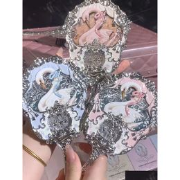 Compact Mirrors Flower Knows Mirror N Ballet Moonlight Mermaid Collection Handheld Limited White Blue Pink Chocolate Fairy 240108 Dr Otaub