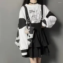 Skirts Vintage Women Lolita Black Skirt Gothic Punk Strap Mini Preppy College Kawaii Harajuku Y2K Streetwear Suspender