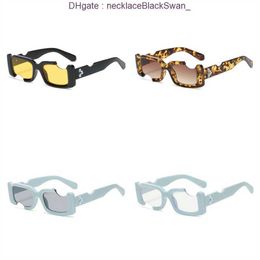 Luxury Offs White Frames Fashion Sunglasses 2240 Brand Men Women Sunglass Arrow x Frame Eyewear Trend Hip Hop Square Sunglasse Sports Travel Sun Glasses PZNM