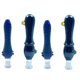 Smoking Mini Nectar Collector Glass Pipes with 10mm Titanium Quartz Tip Oil Rig Concentrate Dab Straw for Glass Bong