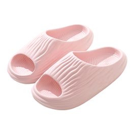 flip flops slippers for men and women wearing on the beach outside in summer indoor soft soled bathrooms bathing anti slip sandals pink red