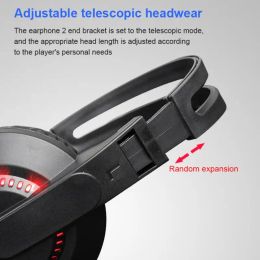 Headphone/Headset Wired Gaming Headset 3.5mm Plug For Gamer Bass With Microphone Headband Office Accessories Over Ear Headphones Black Adjustable