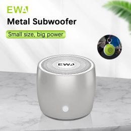 Speakers Ewa A103 Mini Bluetooth Speaker Bass Sound Portable Wireless Speaker Ipx5 Waterproof Metal Body Box Loud Sound Noise Reduction