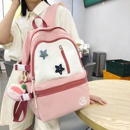 School Bags Women's Backpack Large Female Rucksack Nylon Backpacks For Teenagers Girls 2024 Fashion Middle Class Bag