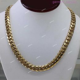 Feiner Schmuck 16 mm Gold Miami Cuban Chain Hot Selling Shine Bright 10k 14k Solid Gold Wholesale Cuban Link Chain