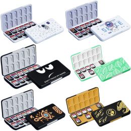 Cases 24 in1 Hard Shell Game Cards Storage Box Protective Case Holder For Nintendo Switch Oled NS Lite Games Card TF Cover Accessories