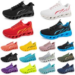 men women running shoes fashion trainer triple black white red yellow purple green blue peach teal purple pink fuchsia breathable sports sneakers thirty nine GAI