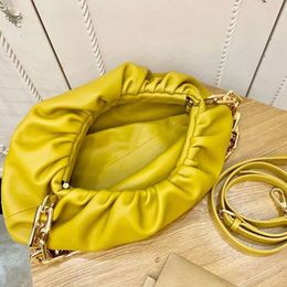 Summer 2021 womens fashion Plain Artwork bags versatile pleated solid Colour accessories cloud totes handbag dumpling bag272o