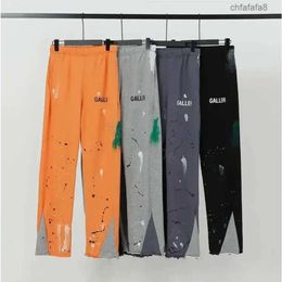 Tech Pants Mens Jeans Dept Galleryes Sweatpants Speckled Letter Print Cotton Womens Couple Loose Versatile Casual Straight 9ICR