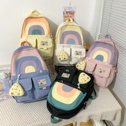 Backpack Female Travel Rucksack Korean Version Harajuku High College Student Girl Bag For School Bookbag Schoolbag