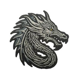 Dragon Logo Appliques Accessories Embroidery Patches DIY Clothing Sewing Custom Logo Iron on Embroidered Patches