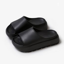 Womens Slippers Thick soled sandals are versatile for women to wear outdoors and increase height shoes black platform