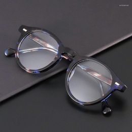 Sunglasses Frames Rockjoy Acetate Eyeglasses Women Male Oval Glasses Men Plain Spectacles For Prescription Reading Optical Lens Black