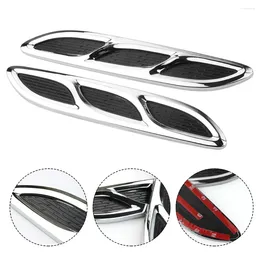 Easy To Install Car Hood Vent Stickers High Performance Side Air Flow Covers Abs