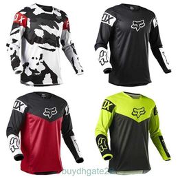 Men's T-shirts Fox Speed Descent Bike Short Sleeved Top Mens Summer Mountain Off Road Motorcycle Clothing T-shirt BOGL