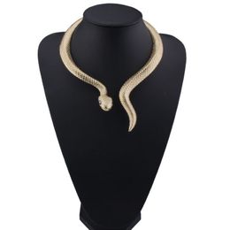 Cobra de Halloween com olhos pretos barra curva design ajustável pescoço colar gargantilha para mulheres meninas 2 cores 1 pc219r