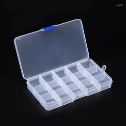 Jewelry Pouches 20Sets Plastic Beads Storage Containers Adjustable Dividers Box Transparent Rhinestone Stone Organizer Case