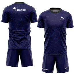 Mens Breathable Tennis Sportswear Summer Outdoor Sports Badminton Training Clothes Loose Running TShirt Short Sleeve Suit 240219