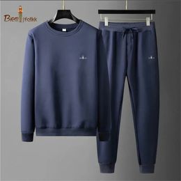 Golf High Quality Mens and Womens Leisure Sports Round Neck Hoodless Sweater PulloverOutdoor Running Pants Set 240220