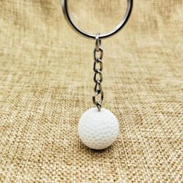 Keychains 180Pcs Sports Metal Keychain Car Auto Key Chain Ring Wholesale Football Basketball Golf Ball Pendant Keyring