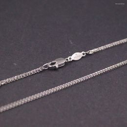 Pendants PT950 Pure Solid Platinum 950 Necklace For Women 1.2mm Wheat Chain Link 45cm /4.16g