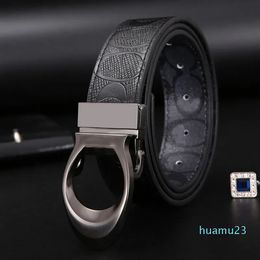 Luxury Mens Belt Designer Belt Knight Print Coachs Design 105-125cm Zinc Alloy Buckle Mens Belt Fashion Versatile Style Double-sided