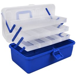 Boxes Portable Fishing Storage Case Tackle Box Plastic Waterproof equipment Fish Lure 4 layers