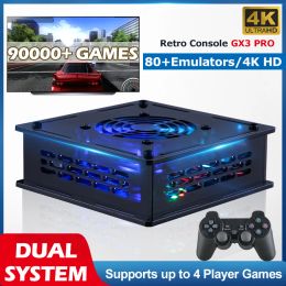 Consoles TSINGO Super Console GX3 PRO 4K HD TV Video Game Consoles Dual System S905X3 CPU 90000+ Games 80+ Emulators For MAME/Arcade/DC