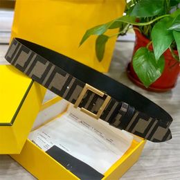 Cintura con lettera FF da donna di design classico Cintura con fibbia liscia da uomo Moda casual con fibbia F