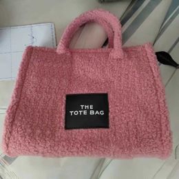 designer bags Totes handBags Marc Fur the tote Bag women Winter Wool Letter Casual Portable One Shoulder Messenger Bag 220913282R