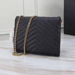 High Quality Fashion Designer women Genuine Leather handbags Purse Flap bag chain Shoulder bag Caviar Quilted Tote bag clutch hand281E