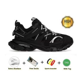 Sıradan Ayakkabı Tasarımcı Track Lüks Erkek Kadınlar 3 3.0 Üçlü Beyaz Siyah Tess.S. Gomma deri naylon baskılı platform spor ayakkabıları