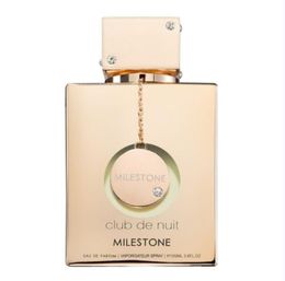 Club de nuit milestone perfume 105ml men woman fragrance eau de parfum 3.6oz long lasting smell urban iconic untold parfum edp cologne spray high quality fast ship