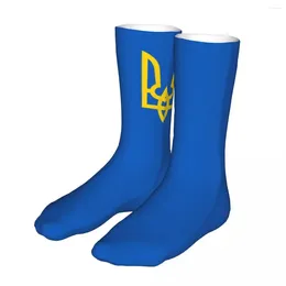 Men's Socks Men Cycling Ukraine Flag Cotton Compression Women