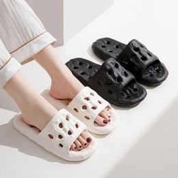 Holes Flats Slippers For Mens Womens Rubber Sandals summer beach bath pool shoes man woman