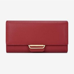 Women's wallet multifunctional fashion simple handbag multi Card Wallet pure285n