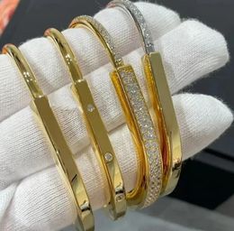 Designer Charm Bracelets High Quality Trend Brand Luxury Jewellery Bangles For Women Classics high-quality Zircon Lock Rose Gold bracelet Anniversary Gift