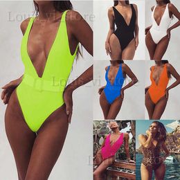 Women's Swimwear 2019 womens one piece swimsuit leopard belt buckle integrated bikini T240222