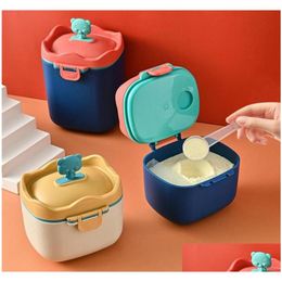 Baby Bottles# Bottles Portable Food Storage Box Bpa Forma Dispenser Cartoon Infant Toddler Snacks Cup Container9783920 Drop Delivery Dhoxz