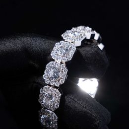 3mm 4mm High Quality Iced Out S925 Silver Vvs Diamond Moissanite Tennis Bracelet