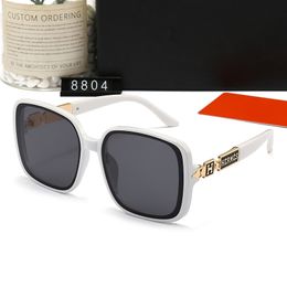 Top luxury Sunglasses Polarizing lens designer womens Mens Goggle senior Eyewear For Women eyeglasses frame Vintage Metal Sun Glasses With Box leopard AJ 8804