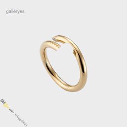 Nail Ring Jewellery Designer for Women Diamond Titanium Steel Gold-plated Never Fading Non-allergic Gold/silver/rose Gold; Store/21417581 G5NZ
