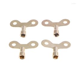 Kitchen Faucets 4Pcs Square Socket Brass Radiator Keys Plumbing Bleeding Key Solid Water Tap For Air Vae Tool 6Mm Hole Core Drop Del Dh5Rc