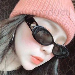 Sunglasses Designer Ins oval cat's eye plate Sunglasses hip hop swing show same sun glasses gg0517 WIN6