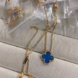 Fashion Clover Necklace Pendant Pearl Mother Stainless Steel Plated 18K Women's Girl Valentine's Day Mother's Day Engagement Jewelry Gift Wholesale