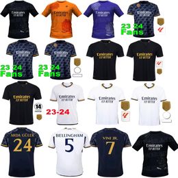 24 25 Real Madrids BELLINGHAM VINI JR Multiple Choices soccer jerseys MBAPPE Tchouameni football shirt CAMAVINGA Rodrygo MODRIC Camisetas men kit uniforms fans