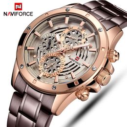 NAVIFORCE Mens Sports Watches Top Luxury Brand Men Fashion Casual Quartz 24 Hours Date Wrist Watch Man Military Waterproof Clock204n