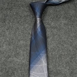 2024 New Box Neck Ties Designer Silk Necktie Black Blue Jacquard Hand Woven for Men Wedding Casual and Business Fashion